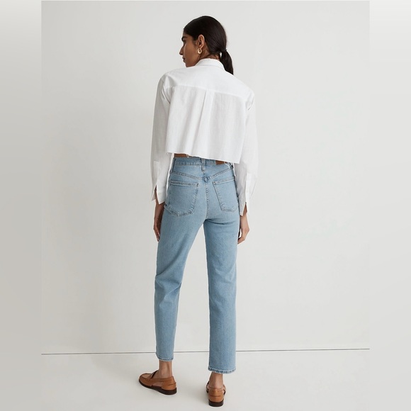 NWOT Madewell Perfect Vintage Straight Jeans Cliffview Wash Size 24 - Picture 3 of 8